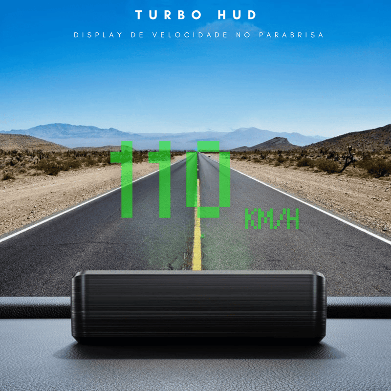 Turbo HUD -  Head Up Display de Velocidade no Parabrisa