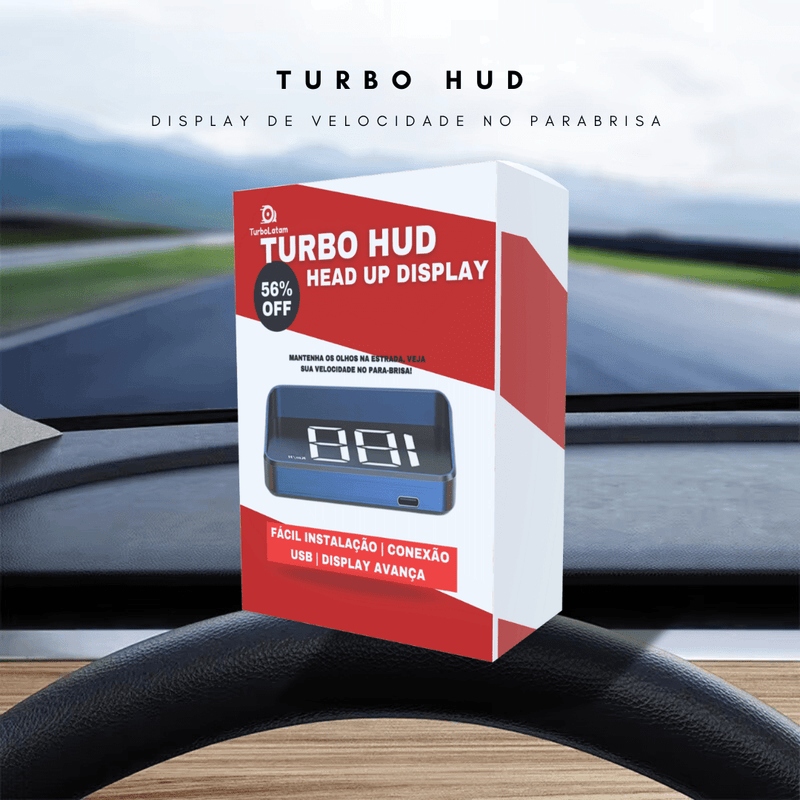 Turbo HUD -  Head Up Display de Velocidade no Parabrisa